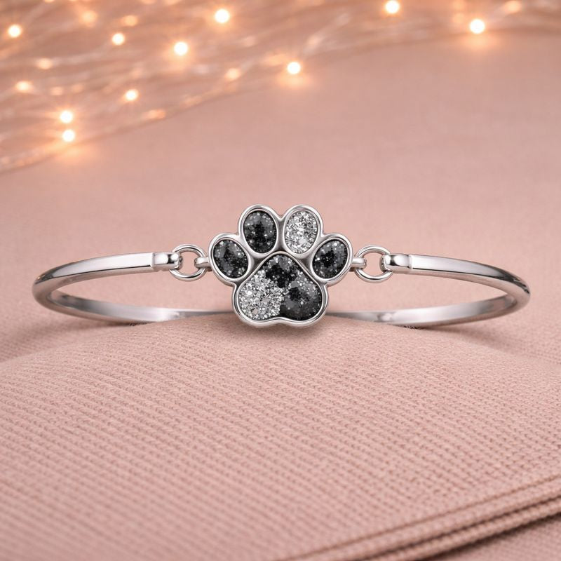 Lupas Bangle - 925 Silver Memorial Bangle w/ Inclusions