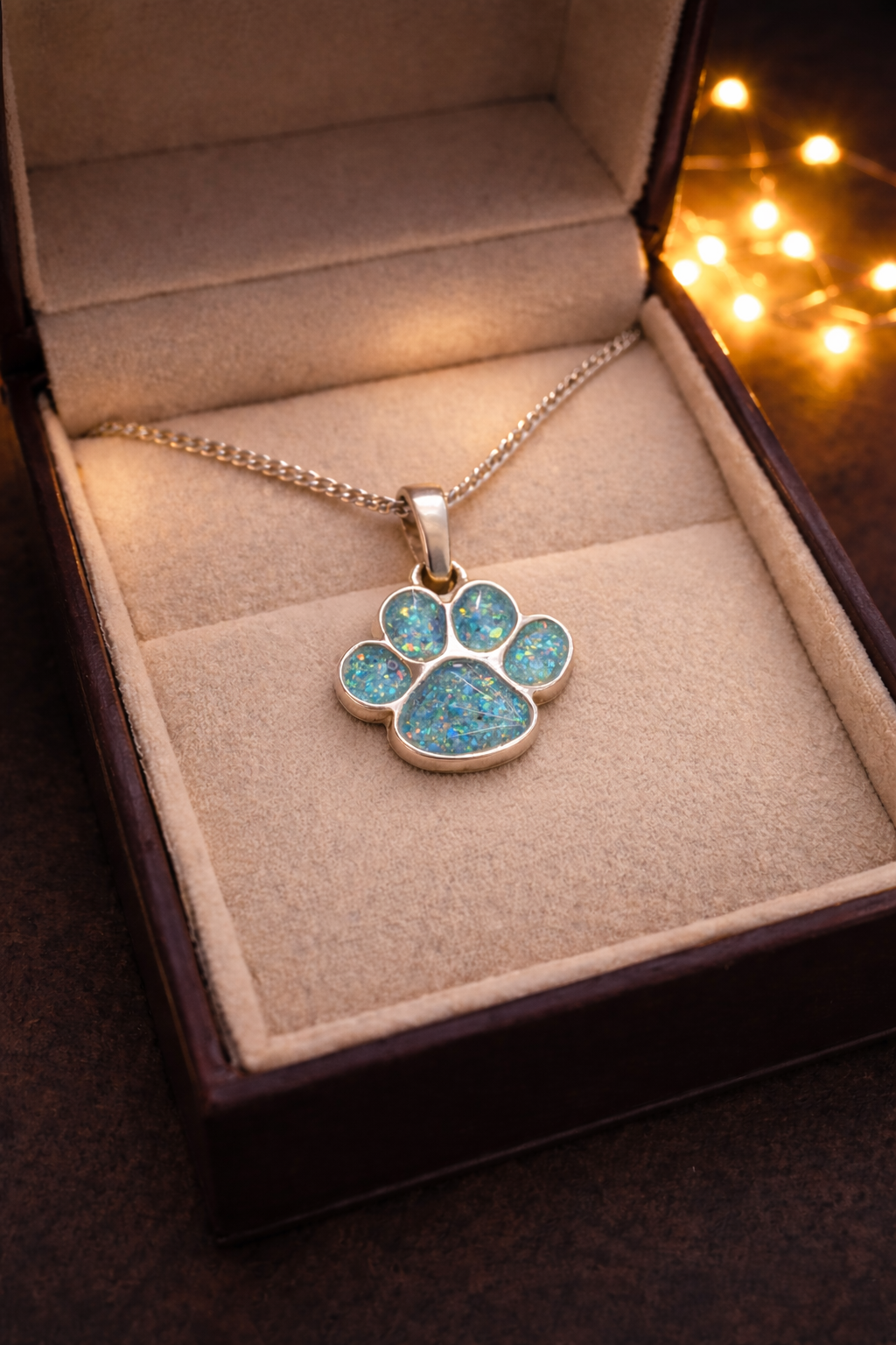 Nova Pet Memorial Pendant - 925 Silver Memorial Necklace w/ Inclusions