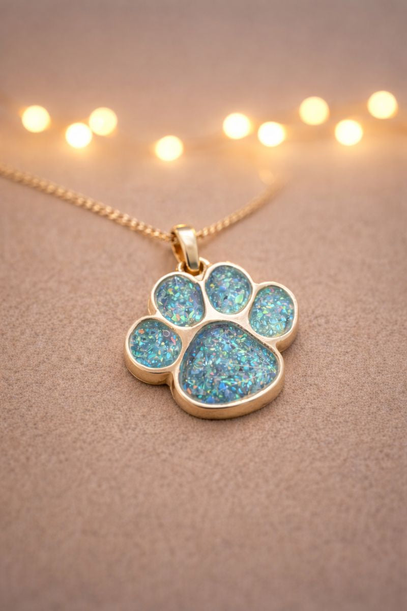 Nova Pet Memorial Pendant - 925 Silver Memorial Necklace w/ Inclusions