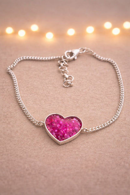 Caelum Bracelet - 925 Silver Memorial Bracelet w/ Inclusions