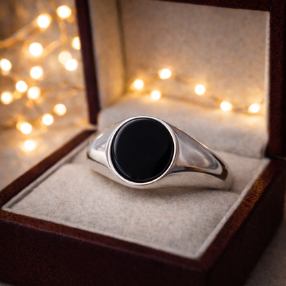 Solarae Gents Memorial Ring - Ashes, hair or fur inclusions