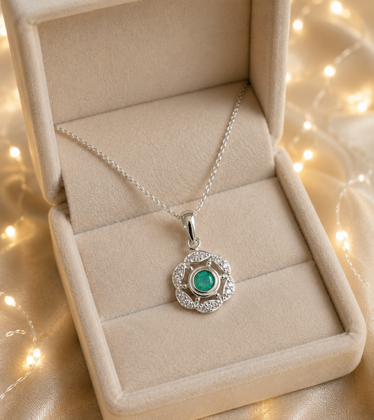 Delicate Memorial Pendant, Memorial Necklace with Ashes / Hair or Fur.