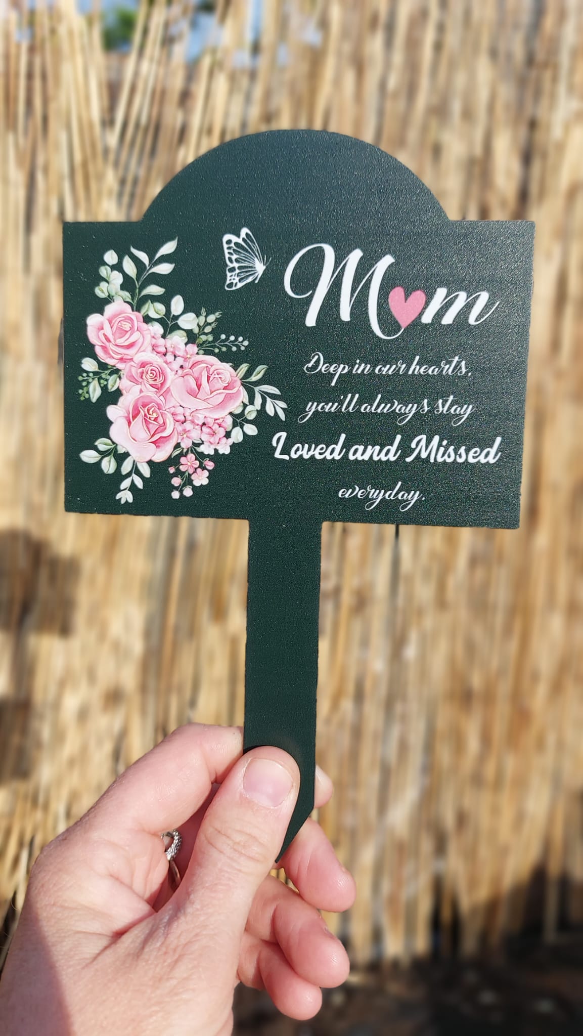 Mum / Mom Memorial Garden Plaque.