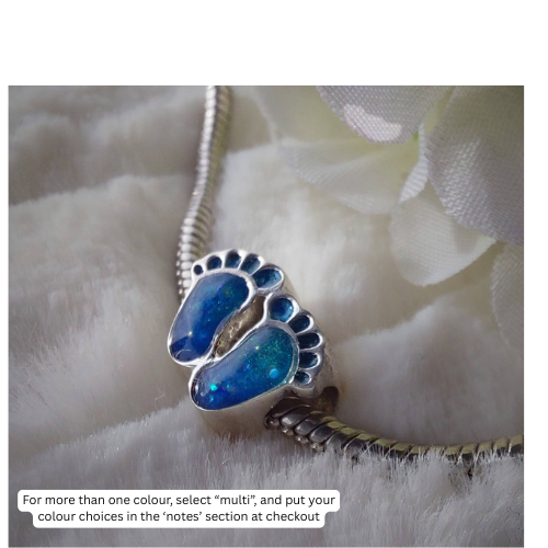 Soraya Charm - 925 Silver Bead Charm w/ Inclusions