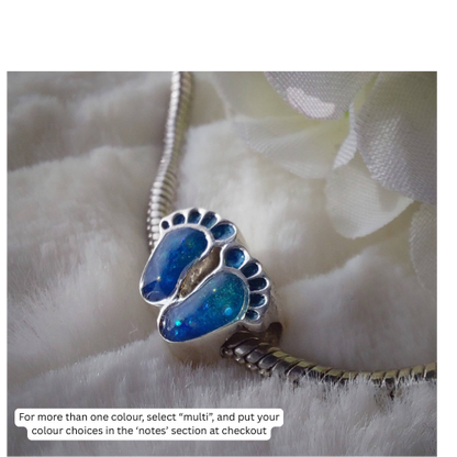 Soraya Charm - 925 Silver Bead Charm w/ Inclusions