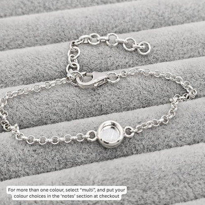 Aquila - 925 Silver Memorial Bracelet w/ Inclusions