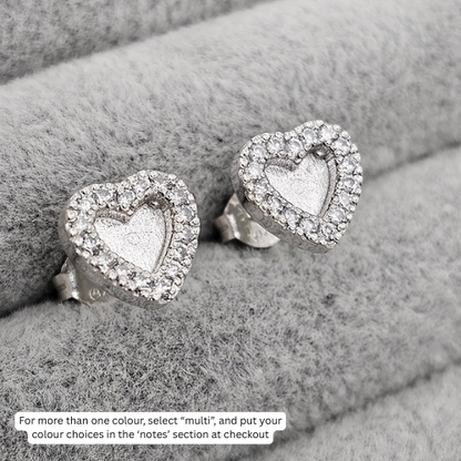Althea Earrings - 925 Silver Memorial Earrings w/ Inclusions