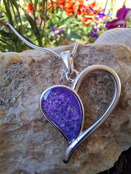 Dainty Heart Pendant in 925 Sterling Silver image 1