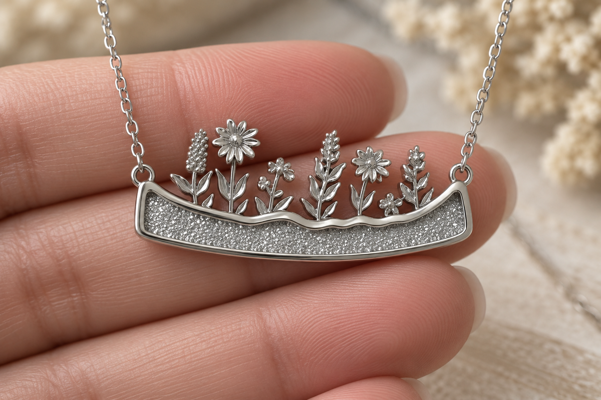 Wildflower Memorial Pendant