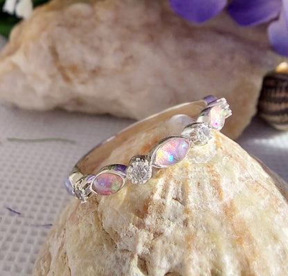 Elara Ring - 925 Silver Memorial Ring w/ Inclusions