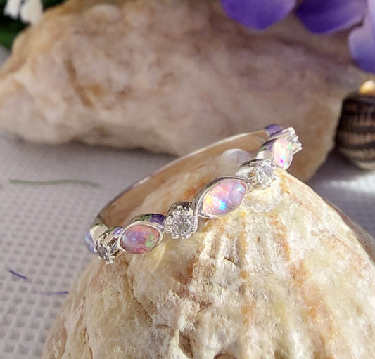 Elara Ring - 925 Silver Memorial Ring w/ Inclusions
