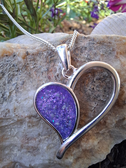 Dainty Heart Pendant in 925 Sterling Silver image 3