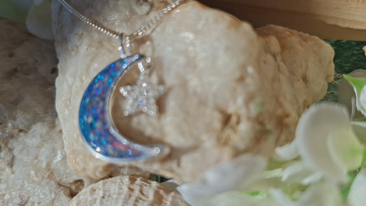 Artemis Pendant - 925 Silver Memorial Necklace w/ Inclusions