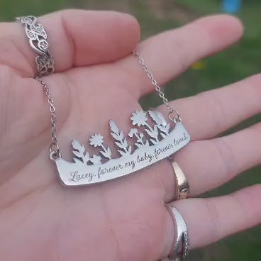 Wildflower Memorial Pendant