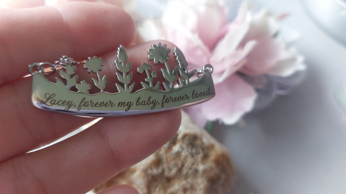 Wildflower Memorial Pendant