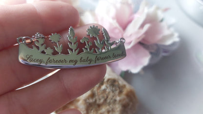 Wildflower Memorial Pendant