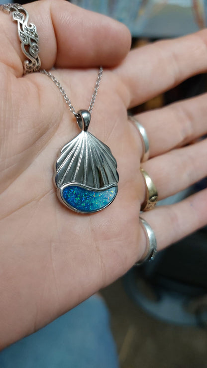 Seashell Memorial Pendant