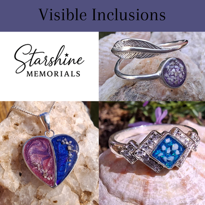 Callista Pendant - 925 Silver Memorial Necklace w/ Inclusions