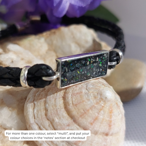 Neoma bracelet- 925 Silver Memorial Bracelet w/ Inclusions