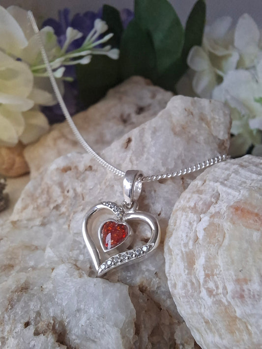 Celestria Pendant - 925 Silver Memorial Necklace w/ Inclusions