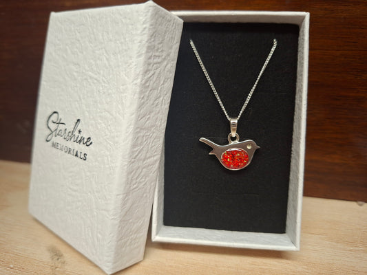 Errai Pendant - 925 Silver Memorial Necklace w/ Inclusions