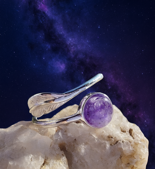 Mira Ring - 925 Silver Memorial Ring w/ Inclusions