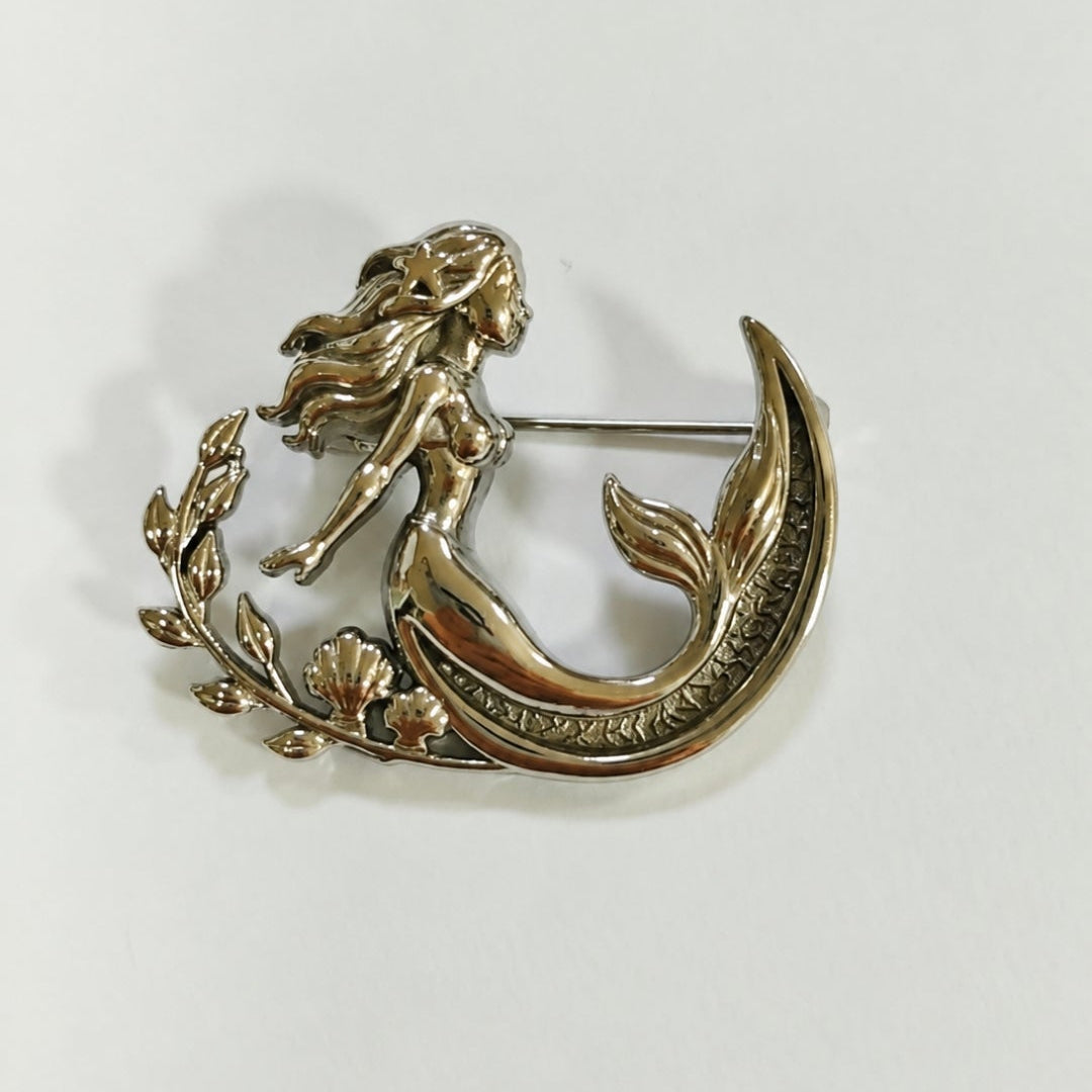 Mermaid Memorial Brooch