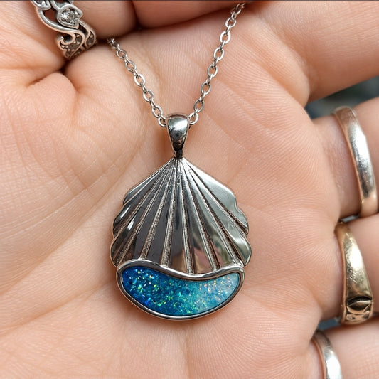 Seashell Memorial Pendant