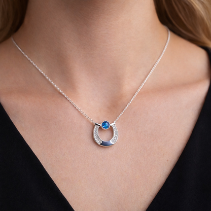 Calypsa Equine Memorial Pendant - Necklace with ashes or hair.