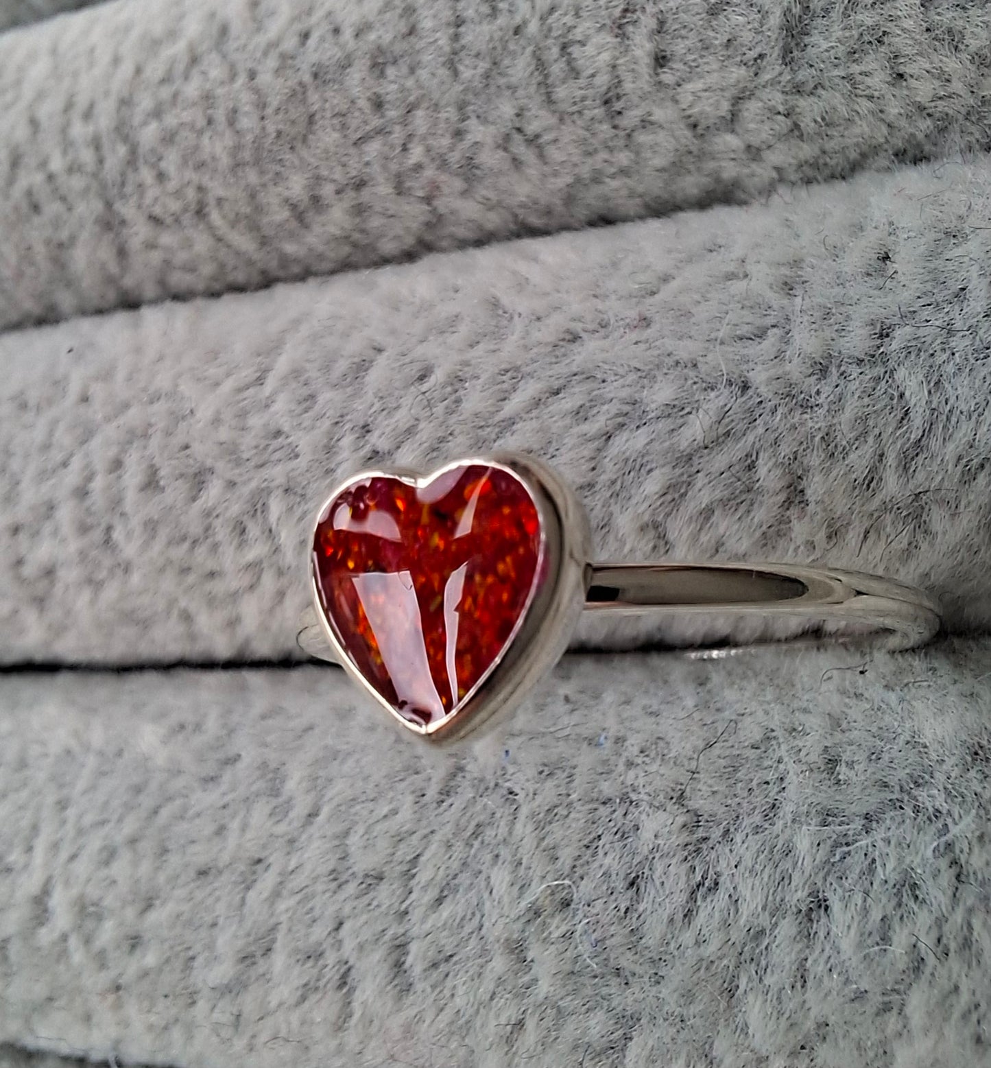 Astra Ring - 925 Silver Memorial Ring w/ Inclusions