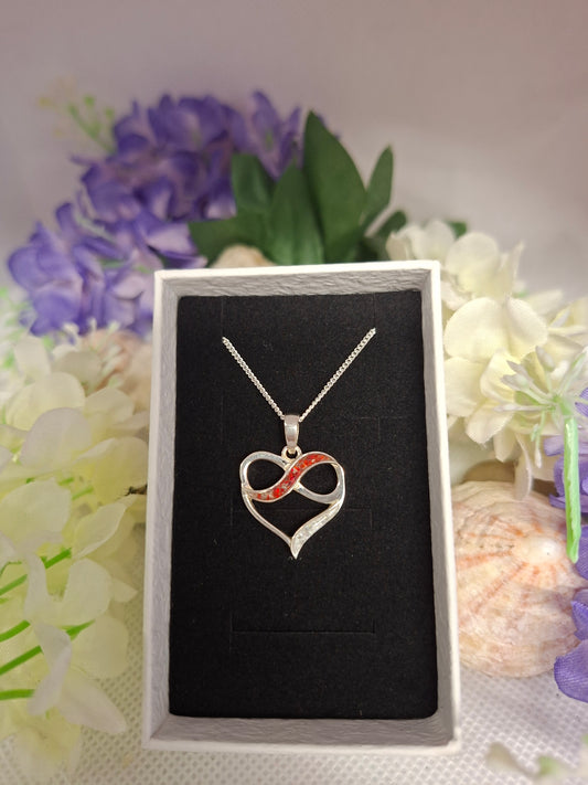 Deneb Pendant - 925 Silver Memorial Necklace w/ Inclusions
