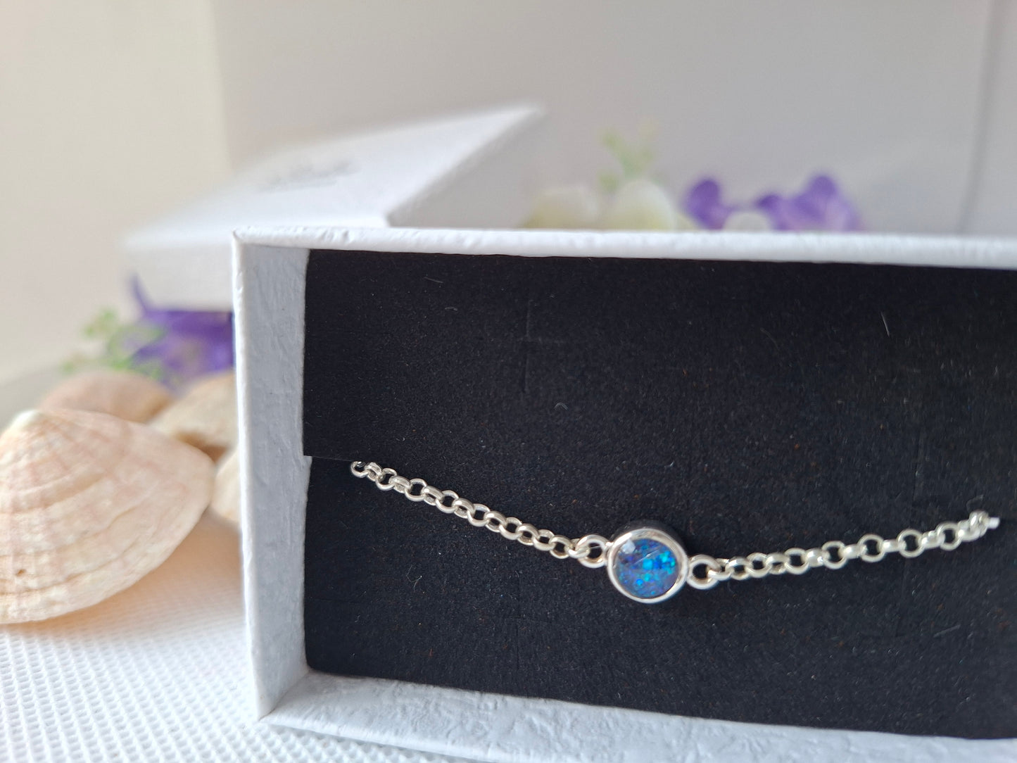 Aquila - 925 Silver Memorial Bracelet w/ Inclusions
