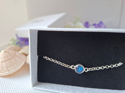 Aquila - 925 Silver Memorial Bracelet w/ Inclusions
