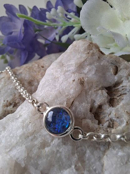 Aquila - 925 Silver Memorial Bracelet w/ Inclusions