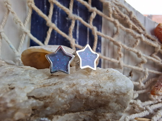 Lunara Earrings - 925 Silver Memorial Earrings w/ Inclusions