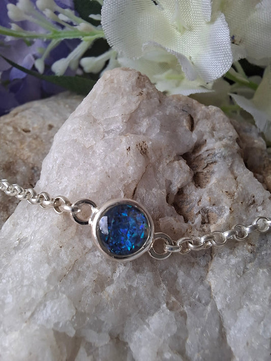 Aquila - 925 Silver Memorial Bracelet w/ Inclusions