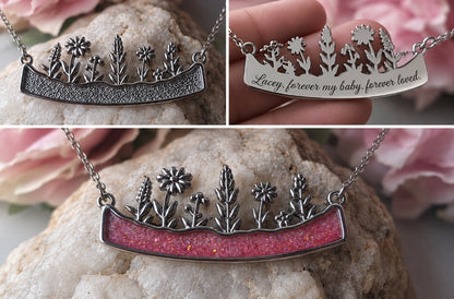 Wildflower Memorial Pendant